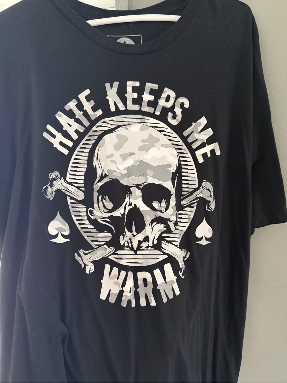 Zero Foxtrot Men's Black Graphic Skull Tee - Unbranded